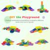 HONEY JOY Toddler Climbing Toys Indoor, 7-Piece Soft Climbing Foam Block Activity Play Structure, Gym Equipment for Child Development, Waterproof & Easy to Clean Climb and Crawl Playset, Gift for Kids view 4
