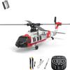 Actualia K200 Black Hawk RC Helicopter, 6CH Brushless Direct Drive RC Helicopter Model with Optical Flow Positioning & 6-Axis Gyro Stable Hover, RTF Remote Control Aircraft for Adult view 1