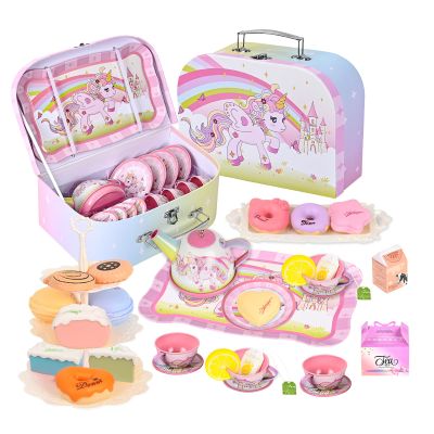 Tea Sets for Toddlers 3-5 Tea Time Play Kitchen Toy Birthday Gift for Girls
