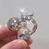 Imitation Rhinestones Butterfly Ear Clip for Open Headphone Detachable Jewelry Accessories Clip Charms for view 4