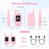 Mafiti Video Walkie Talkies for Kids 2 Pack Rechargeable 1000 Feets Range Toys for 3 4 5 6 7 8 Year Old Boys Girls Birthday Gifts(Pink+Pink) view 2