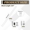 uxcell 160mm Plastic Protection Antenna Tube, RC Antenna Tube with Mount and Cap for RC Car Boat Drone Receiver(Silver, White, 8 Pcs) view 2