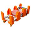 Card Holder - 9 Deck Plastic Revolving Card Game Holder Playing Cards Tray Rotating 360 Organizes Multiple Decks for Canasta, Poker and More | Lightweight, Durable with Smooth Rotation (Orange, Large)