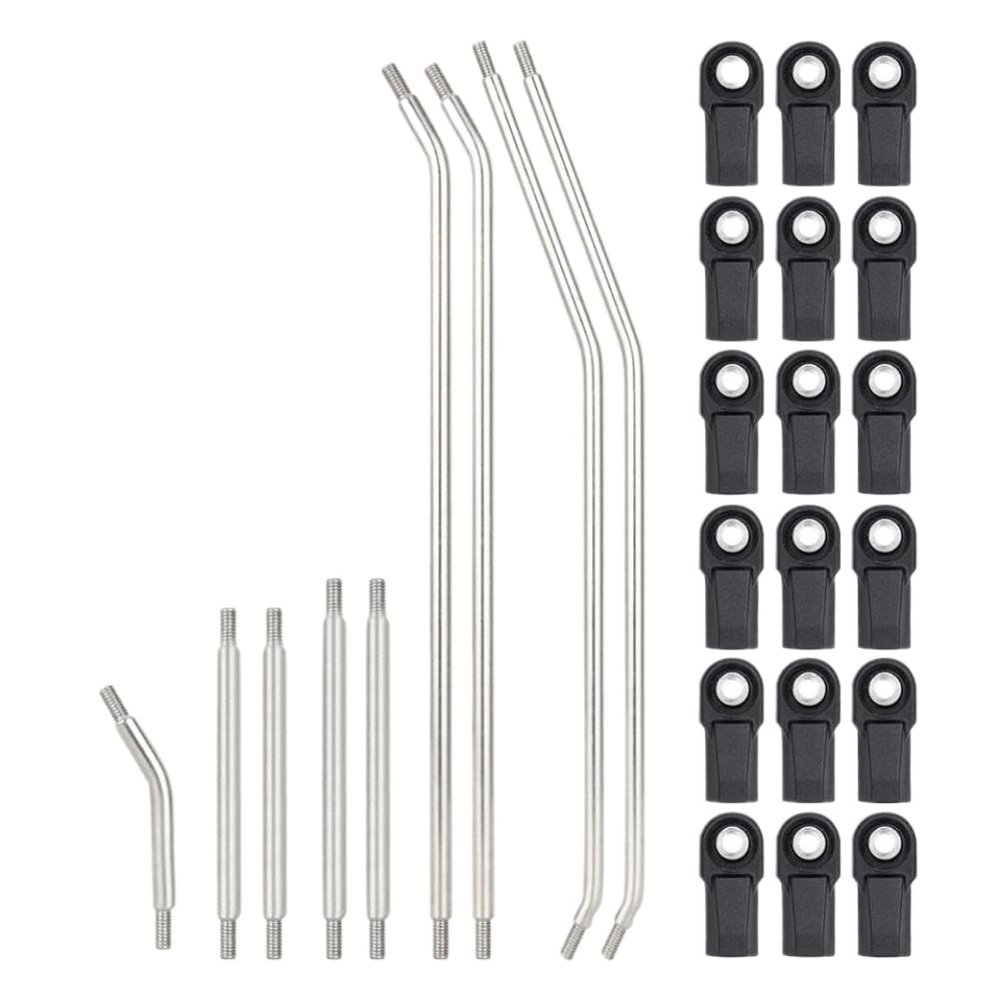 SINOSCOGO Clearance Carbon Fiber Chassis Kit with Transmission Shocks Absorbers Compatible with 1/10 RC Crawler Cheater Rigs II(Links Set)