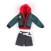 1/12 Scale Men's Hoodie Shorts, Miniature Men's Hoodie Shorts Set for 6 inch Action Figure Colthes, Doll Model Dress up Accessory view 1