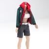 1/12 Scale Men's Hoodie Shorts, Miniature Men's Hoodie Shorts Set for 6 inch Action Figure Colthes, Doll Model Dress up Accessory view 2