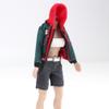1/12 Scale Men's Hoodie Shorts, Miniature Men's Hoodie Shorts Set for 6 inch Action Figure Colthes, Doll Model Dress up Accessory view 4