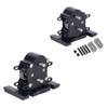 CNC Aluminum Dual Transmission Overdrive Gearbox Installable 2 Motors Compatible with 1/10 RC Crawler Cheater Rigs PRO Parts(Red) view 1
