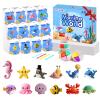 Air Dry Clay Kit - 12 Marine Animal Modeling Clay for Kids, Complete DIY Clay Craft Set with Sculpting Tools & Step-by-Step Tutorials, Ultra Soft & Non-Sticky Clay, Children's Day Gift Ideas view 1