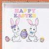Danmusaa 16-Piece Happy Easter Bunnies & Eggs Garage Magnet-Size- 8" L x 15" view 1