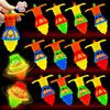 12PCS Spinning Tops Toys, Glow in The Dark Spinner Toys for Party Favor, Easter Basket Stuffers, Easter Eggs Fillers Gifts view 1