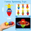 12PCS Spinning Tops Toys, Glow in The Dark Spinner Toys for Party Favor, Easter Basket Stuffers, Easter Eggs Fillers Gifts view 2