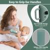 2 Pack Silicone Sleeves for Dr Brown's Glass Bottles, Drop Protection Bottle Sleeves with Handles, Anti Breakage Baby Bottle Protector Compatible with Dr. Brown's Newborn Glass Bottles,8 oz view 4