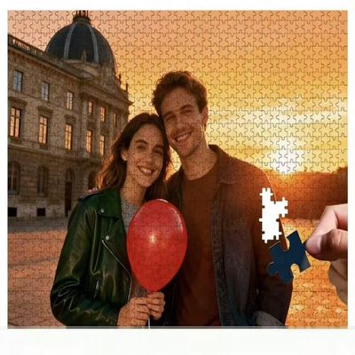Custom Puzzle 1000 Pieces, Personalized Picture Jigsaw Puzzle from Your Own Photos, Customized Puzzle Gift for Pet, Family, Christmas, Birthday, Wedding (1000-vertical)