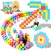Apluses 164PCS Magnetic Blocks Set for Toddlers, STEM Building Toys, Montessori Learning Cubes for Kids 3-8, Creative Sensory Toys for Boys & Girls view 2