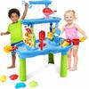 zefinot 3-Tier Water Table for Toddlers 1-3, Kids Water Play Table with Waterfall, Spinning Wheels and Splash Accessories for Outdoor Backyard Summer Fun view 1