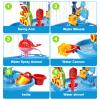 zefinot 3-Tier Water Table for Toddlers 1-3, Kids Water Play Table with Waterfall, Spinning Wheels and Splash Accessories for Outdoor Backyard Summer Fun view 3