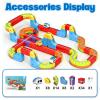 3D Infinity Cube Track Magnetic Electric Train Set for Kids 4 6 7 8,Toy Vehicle Playsets for Toddlers 3-5 Train Set Learning Gift,68 Pcs/1 car view 2
