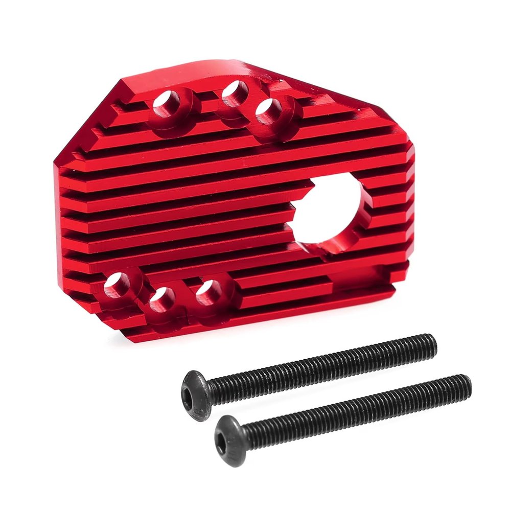 RC Car Parts Compatible with Tamiya M05 M-05 1/10 RC Car Upgrade Parts Replacement Accessories TAMC-012 Aluminum Alloy Motor Mount Plate Heat Sink(Red)