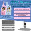 Video walkie talkies for Kids, 2 Pack with Private Chat Function & Rechargeable Kids Walkie Talkies, HD Camera & Voice Video Intercom for Indoor Outdoor, Camping for Boy Girls 3-14 view 2