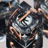 FONVGOGO Liquid Core Dice Set Resin Sharp Edge view 1