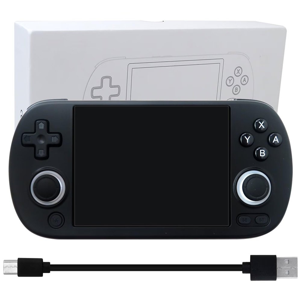 Bedaily New Version RG40XX H Retro Handheld Game Consoles Portable Retro Gaming Console with 64 TF Card, Supports WiFi Bluetooth HD and TV Output, 4.0'' IPS Screen, Black