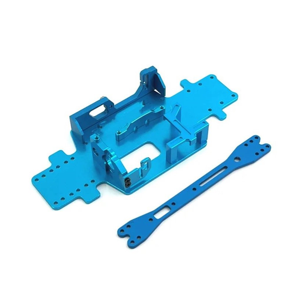 For Wltoys 284161 284010 284131 K989 K979 K969 P929 P939 1/28 Metal Chassis Servo Mount Motor Mount RC Car Upgrade Parts Models(Blue)