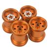 Aluminum Wheels Rim Compatible with CW 01 Chassis Lunch Box Midnight Pumpkin Unimog 406(Gold) view 1