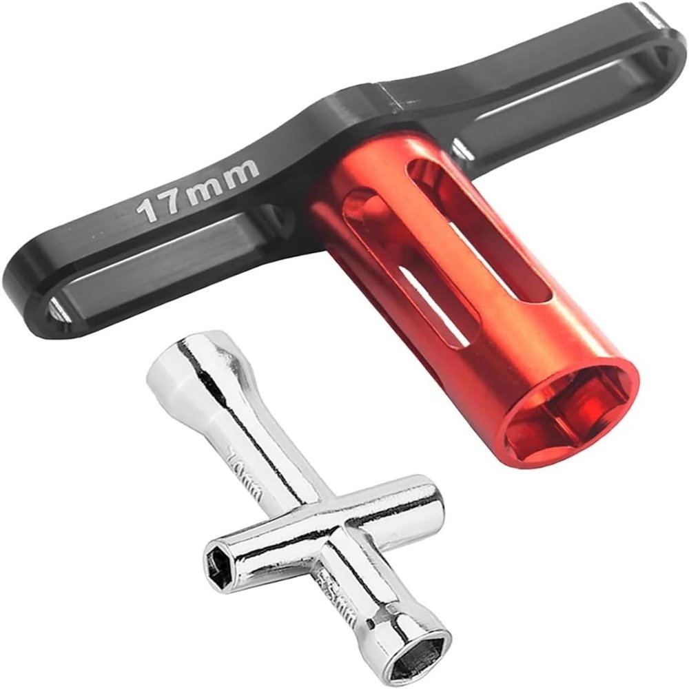 17mm Hex Wrench & 4/5/5.5/7mm Socket Set for 1/8 1/10 RC Car Truck Crawler Tyre confident