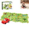 Puzzle Racer Kids Car Track Set, Puzzle Track Play Set with Vehicles, Educational Puzzle (Forest Series,15 pcs) view 1