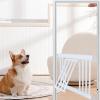 Short Dog Gate Expandable, Low Pet Gate for Small Dogs, Pressure Mount Indoor Step Over Pet Barrier with Adjustable Width, Easy Installation No Drilling Needed for Doorways Stairca (L) view 3