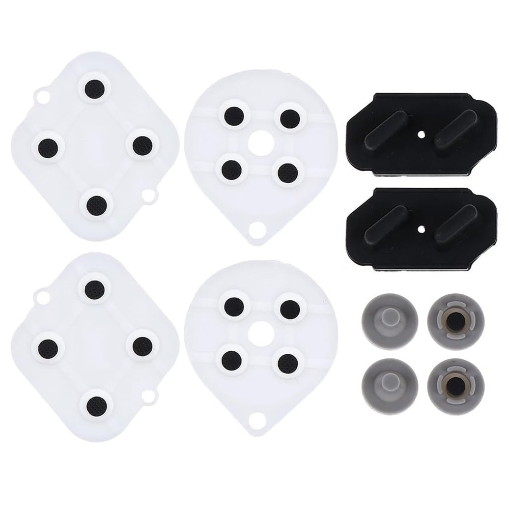 2 Set Conduction Rubber Silicon Pad Controller Repair Part Button Replacement Spare Accessory Controller