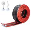 Flex Tracks 15 Ft for Kids Starter Set, Flexible Race Car Ramp Track with Suction Cups Compatible with Diecast 1/64th Cars for Ages 3 & Up (Black & Red) view 1