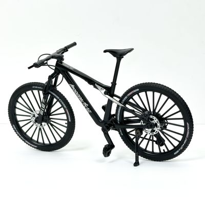 Generisch Mini Mountain Bike Toy 1:10 Simulated Bike Alloy Finger Mountain Bike Model Ornaments (Black)