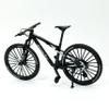 Generisch Mini Mountain Bike Toy 1:10 Simulated Bike Alloy Finger Mountain Bike Model Ornaments (Black) view 1