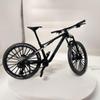 Generisch Mini Mountain Bike Toy 1:10 Simulated Bike Alloy Finger Mountain Bike Model Ornaments (Black) view 4