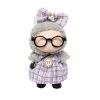 17cm Doll Clothes Set with Glasses Shoes Purse Accessories, Cute Dress Up Outfits for Labubu Doll Decoration Collection (Purple Dress Set) view 2