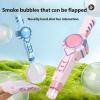 Bubble Wand with Fog Machine 2026 Upgrade Automatic Colorful Bubble Maker, USB Rechargeable for Outdoor Party Interactive Fun, Birthday Gift view 2