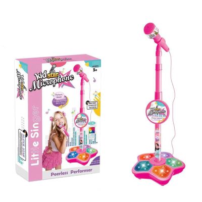 Karaoke Machine, 2026 New Creative Microphones for Singing with Music & Light, Simple Use Portable Karaoke-Microphone with Stand, Singing Machine Toy for Birthday Parties