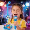 Karaoke Machine, 2026 New Creative Microphones for Singing with Music & Light, Simple Use Portable Karaoke-Microphone with Stand, Singing Machine Toy for Birthday Parties view 4