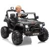 12V Ride On Car for Kids, Ride On Toy w/Parent Remote, Spring Suspension, Bluetooth, Music & Horn, LED Light, 4.1MPH Max Speed, 3 Speeds, Electric Car for Kids Toddlers Age 3-8, Black view 2