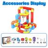 3D Infinity Cube Track Magnetic Electric Train Set for Kids 4 6 7 8,Toy Vehicle Playsets for Toddlers 3-5 Train Set Learning Gift,88 Pcs/2 car view 2