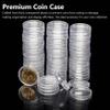 AwnsIMfreien Coin Holders for Collectors, 20PCS Plastic Coin Holders for Collectors 45mm Dia. Round Transparent Organizer with Inner Liner for Silver Dollar, Plastic view 3