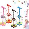 Kids Microphone with Stand, Microphone for Kids, Kid Karaoke Machine for Girls, Toddler Microphones, Kid Microphones for Singing, Musical Toy for Children Birthday Party Gift (Pink) view 3