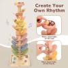 Joyreal Wooden Marble Run Music Tree for Kids 3-5 4-8, Montessori Wooden Ball Drop Toy, Rainbow Marble Tree Tower with Sound Leaves, Educational Learning Birthday Gift view 2