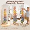 Joyreal Wooden Marble Run Music Tree for Kids 3-5 4-8, Montessori Wooden Ball Drop Toy, Rainbow Marble Tree Tower with Sound Leaves, Educational Learning Birthday Gift view 4
