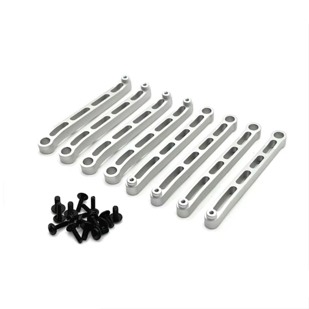 RC Connecting Rod Parts For MN 1/12 For MN78 Aluminum Upgrade Chassis Fixing Rod Remote Controls Car Upgrades Spare Parts Accessories(Silver)