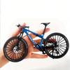 Generisch Mini Mountain Bike Toy 1:10 Simulated Bike Alloy Finger Mountain Bike Model Ornaments (Blue) view 1
