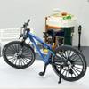 Generisch Mini Mountain Bike Toy 1:10 Simulated Bike Alloy Finger Mountain Bike Model Ornaments (Blue) view 2