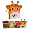 Rwigeboo Busy Book Backpack Educational Felt Montessori Busy Board Shape & Color Cognitive Cute Giraffe Toddler Sensory Toys for Boys Girls Toddler Board view 1